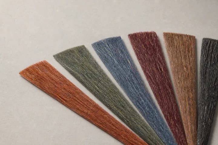 色纺纱混色纤维材质视觉示意